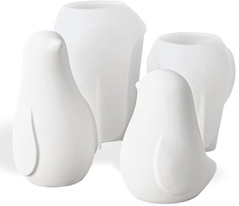 2 Stück Kerzen Silikonform Vogel Gießformen Kerzenform zum Gießen Tiere Silikonform Kerzenform Tiere Gipsform Vogel Bastelformen Silikon Seifenform Tiere Kerzengießform Silikon Vogel Epoxidharz Form