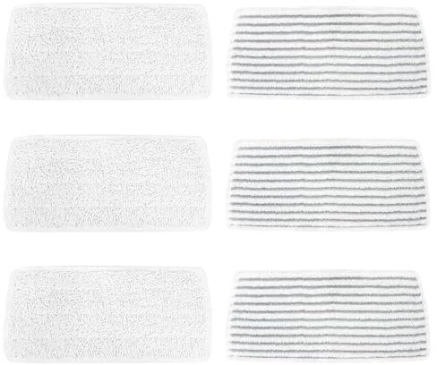 6 Stück Dampfreiniger Ersatzbezüge Pads, Wiederverwendbar Ersatz Mikrofaser Dampfreiniger Steam Ersatzbezug Set, Waschbar für Veda Dampfreiniger PLUS XXL Ersatzbezüge