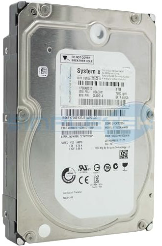 SIMPLETEK - Hard disk interno 1 TB 3,5 SATA III 6 Gb/s 7200 RPM cache 128 MB per PC, NAS e server (Ricondizionato)