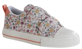 Vertbaudet Mädchen Klett-Sneakers mit Blumen und Anziehtrick rosa Bedruckt 27