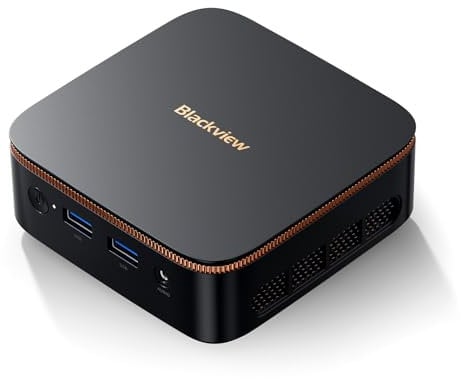 Blackview MP20 Mini PC Twin Lake N150 (Bis zu 3,6GHz), 16GB DDR4 512GB SSD, Win11 Pro Computer Desktop PC mit Gigabit Ethernet/WiFi 5/BT5.2/Zwei HDMI+DP 4K UHD Kleiner PC für Büro/Schule
