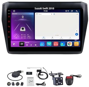 XIXIYAN Autoradio Bluetooth Car Multimedia Navigations GPS Für Suzuki Swift 2018 Auto Zubehör Einfügen Und Verwenden Car Video Player Carplay Player,8 Core 4G+WiFi 12G+256G
