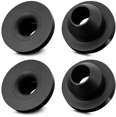 Lavaparabrisas Bomba Limpiaparabrisas Recambio Junta Cortavientos - Junta de la Bomba Limpiaparabrisas Goma Aerodinámica para VW, Audi, Seat, Skoda 443955465, Tapa de Sellado para Windscreen(4pcs)