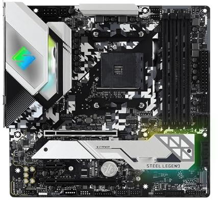 Scheda Madre Carte mère Fit for ASROCK B550M Steel Legend B550 Socket AM4 Compatible Ryzen 5600X 5900X 5700X DDR4(OC) SSD M.2 NVMe HDMI Micro-ATX