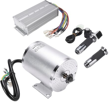 Naroote Kit de Moteur sans Balais 72 V 3000 W avec Contrôleur pour Vélo électrique Go Kart Scooter, efficacité Améliorée, Surveillance de la Batterie en Temps Réel