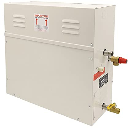 Generatore di Vapore per Sauna, 1 8KW di doccia a vapore autoprodotto commerciale Hammam Generatore di vapore Hammam Sauna con controllo impermeabile e scarico automatico
