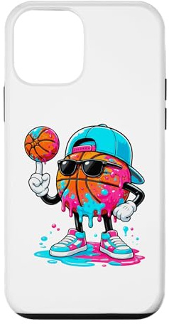 Basketball Basketball-Player Drip-Paint-Art 80s Basketball Case for iPhone 12 mini