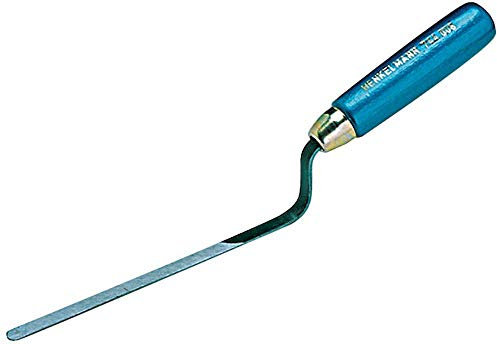 Jung Henkelmann Hamburger Fugenkelle (Carbonstahl, Breite 8 mm, flacher Hals, Holzgriff, Kelle) 74400800