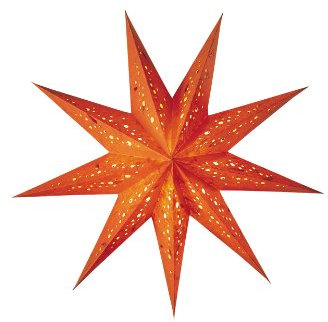 Papierstern Spumante Orange Weihnachtsstern