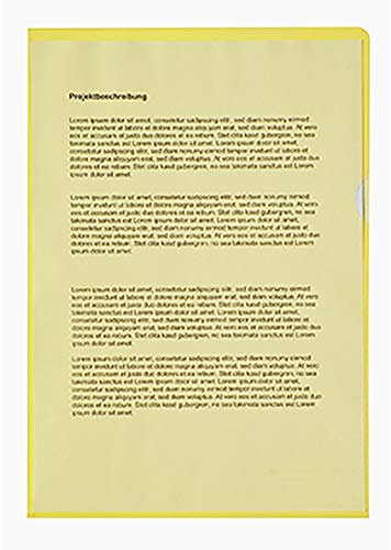Soennecken Sichthülle 1512 DIN A4 PP gelb 100 St./Pack.