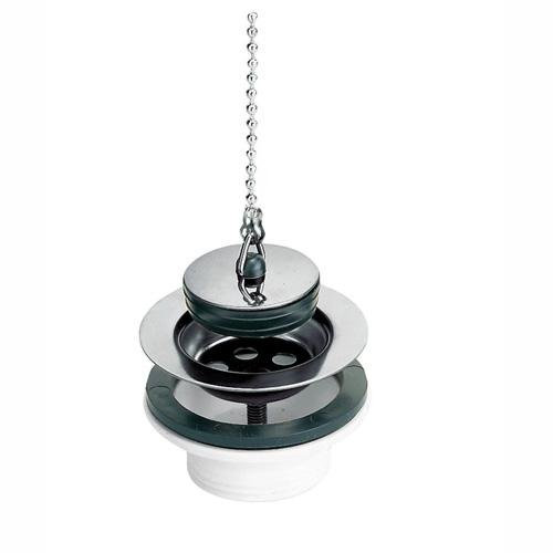 Nicoll - Bondes et accessoires vasque et lavabo - Bonde lavabo à bouchon-chainette Ø65mm - Nicoll