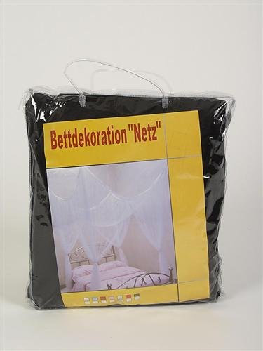 Moskitonetz Betthimmel 220 x 200 x 200 cm Insektenschutz Schwarz