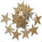 Selbstklebende Glitzer-Sterne, Stern-Aufkleber, zum Selbermachen und kreativen Gestalten von Karten, Weihnachten, 25 mm gold