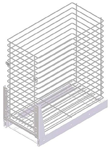 LAUNDRY Pull Out Storage Basket Soft Close (500mm, White)