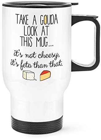 Take A Gouda Look at This Mug Travel Mug Cup with Handle