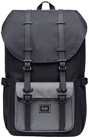KAUKKO Ep5 Rucksack für Herren, Schwarz und Grau-5, one size, Tagesrucksa