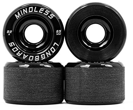 Mindless Longboards Viper Wheels Skateboard-Räder, Erwachsene, Unisex, Schwarz (Black), 65 x 44 mm