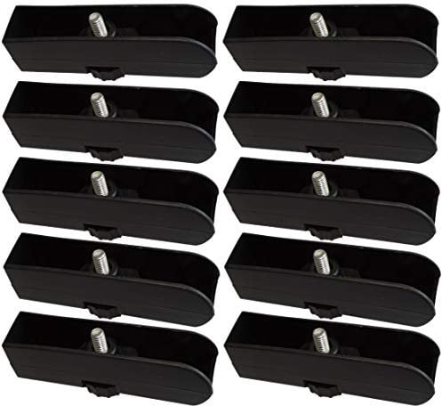 AERZETIX: 10x Pied Patin vérin de Panneau Bois Particules aggloméré mélaminé MDF osb Ajustable réglable (18mm)