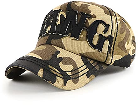CHENNUO Camouflage Cap Herren Basecap Snapback Draussen Sport Reisen Baseball Kappe (Camo Braun)