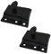 QCAA Oval Turn Cabinet Latch, for Cupboard & Other Furniture, Small, Matte Black, Made in Taiwan, 2 Pack