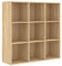 vidaXL Bücherregal mit 9 Fächern Standregal Wandregal Büroregal Regal Aktenregal Bücherschrank Aufbewahrungsregal Sonoma-Eiche 98x29x97,5cm Holzwerkstoff