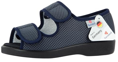 VAROMED Göteborg Gesundheitssandalen Blau I Gr. 48 I Orthopädische Schuhe Damen & Herren I Schuhe für geschwollene Füße I Sandalen mit Wechselfußbett I Made in Germany