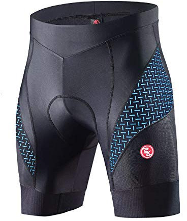 Souke Sports Herren 4D Gepolsterte Radlerhose Atmungsaktiv Schnelltrocknend Fahrradhose