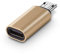 Dynamode USB Type-C Female to MicroUSB Male Sync Charge Adapter - Sync and Charge Portable Devices - Up to 480Mbps Transfer Speed (Silver)