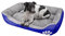 wuuhoo® Hundebett Lucky 45cm für kleine und mittelgroße Hunde - weiches Haustierbett, waschbares Hundekörbchen für Hund oder Katze, Flauschiger Hundekorb - dunkelblau
