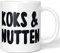 JUNIWORDS Tasse, Koks & Nutten, Wähle Farbe, Weiß