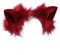 VIGVAN Kawaii Fuchs Katzen Ohren Haarband Haarnadel Katzen Cosplay (Rot Haarnadel)