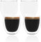 INTIRILIFE 4x Vaso de café espresso transparente de doble pared- Capacidad de 80 - Vaso de café, Vaso de té, Vaso térmico, Vaso decorativo