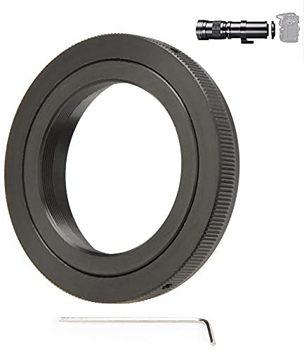 JINTU T-Halterung (T2) Adapter Kamera Objektiv Anschluss Adapter für Canon EF EOS SLR 4000D 2000D 1200D 600D 700D 750D 250D 200D 80D 77D 70D 60D 1100D 50D 7D 6D 5D 5Ds T7i T7s T6s T6i T6 T5i T5 T4i