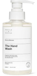 Pestle & Mortar Derma The Hand Wash 300ml | Paraben-Free Unscented Wash for Dry, Itchy, Sensitive and Eczema-prone Skin, Cleans & Hydrates