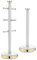 Tower T826135WHT Cavaletto Mug Tree and Towel Pole Set with Anti-Slip Base, White and Champagne Gold