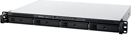 Synology NAS Rackstation RS422+ per montaggio su rack a 4 alloggiamenti (senza disco), nero