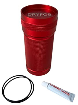 DRYFOB Autoschlüssel-Behälter, wasserdicht, für Tauchen und Wassersport, Robustes Aluminium, 100 m