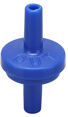 Fafeicy 10 Stück PP Rückschlagventil, 1-Wege-Durchscheinendes Turm-Wasserabsperrventil, Unidirektionaler Widerhaken, kein Rückflussventil, Ozon, Tauchpumpen (4mm blue)