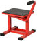 DURHAND Cavalletto Alzamoto in Acciaio per Moto Max 150kg, Cavalletto per Moto con Superficie in Gomma e Manovella, 48x34x43 cm, Rosso