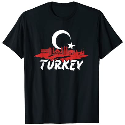 Türkei Flagge Moschee | Muslim Istanbul Türkiye | Stolz Türkisch T-Shirt