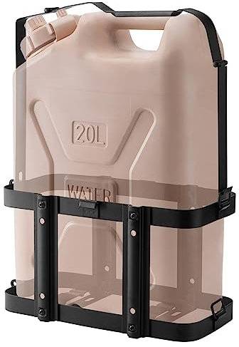 Racewill 5 Gallon Water Storage Containers Holder Mount - Only Fit For Scepter Water Container and Fuel Can 20L - Lockable Mounting Bracket for Camping, RV, and Overlanding