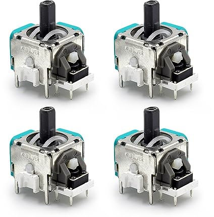 Tenlang 4 PCS 3D Analog Sensor Rad Daumen Sticks Joystick Wippe Modul Ersatz für Sony PS4 Xbox One,Drahtloser Controller Sensor Modul Potentiometer