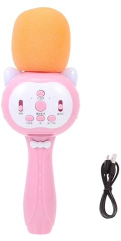 ibasenice 1 Jeu Microphone à Condensateur Microphone sans Fil Jouets Éducatifs De Musique Jouet Chantant De pour Enfants De Bébé Plastique Accessoires Miniature