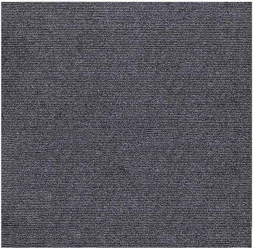 Selbstklebende Bodenmatte, Teppichfliesen, Polyester, selbstklebende Teppich-Bodenfliesen, 30,5 x 30,5 cm, DIY-Mehrzweck-Schutzmatte, Bodenfliesen for Heimdekoration (Farbe: Asche, Größe: 40 Stück) (
