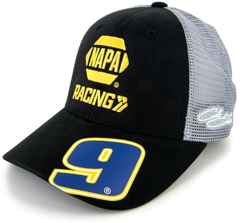 Checkered Flag Sports Chase Elliott NAPA Racing #9 NASCAR Teammütze, Grau, Mehrfarbig, Einheitsgröße