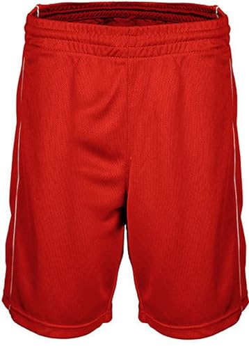 Supportershop Pro Act - Pantalón Corto de Baloncesto, Color Rojo