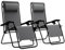 LifeGoods Liegestuhl Klappbar - Liegestuhl Garten - Gartenstühle Hochlehner - Gartenstuhl mit Liegefunktion - Sonnenliege, Gartenliege Wetterfest, Relaxliege Garten, Liege, Liegen, Bis 150 kg, 2er set