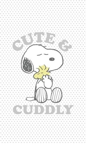 Carbotex Snoopy Peanuts Kinder-Handtuch 30 x 50 cm verschiedene Motive (Weiss SNO248017-R)