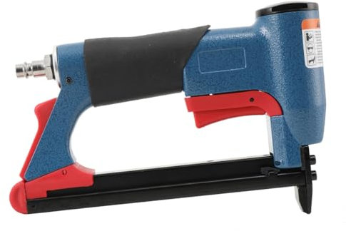 NICCOO Druckluftnagler Tacker Luftnaglerpistole, Pneumatische Tacker, 125tlg Nagle Kapazität, Druckluft Nagelpistole Nagelhefter für Möbelbau Holzbearbeitung Nagelpistole, für 4-16mm Nägel