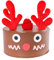 DazzJoy Weihnachten Tortendeko, Elchgeweihe Kuchen Topper Weihnachten Set, Weihnachten Kuchen Deko,Cake Topper Weihnachten, Cake Deko Christmas, Weihnachts Topper mit Elchgeweihe Auge Hut Nase